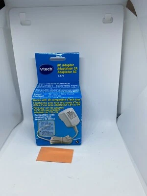 vtech AC Adaptor Converts 120 Volts AC to 7.5 Volts DC White NEW Model 80-087700 - Image 1 of 3
