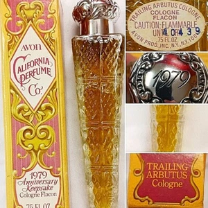 CALIFORNIA PERFUME CO AVON FLACON COLOGNE 1979 ANNIVERSARY KEEPSAKE - Picture 1 of 10