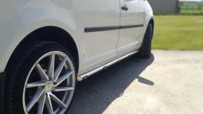 Barras Laterales + Blanco Leds Para Renault kangoo 1997-2007 Van Inoxidable - Imagen 1 de 4