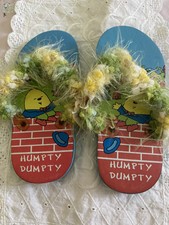 Vintage Humpty Dumpty Real Children’s Flip Flop Sandals Rare
