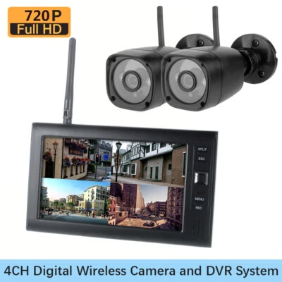 720P Digital Wireless Camera with 7-inch TFT LCD Monitor Video Recorder System - Image 1 of 4