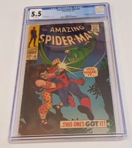 CGC 5.5 The Amazing Spider-Man #49 1967 Marvel Vulture Kraven The Hunter (#109) - Picture 1 of 24
