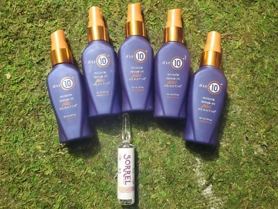 It's A 10 Miracle Leave In Plus Keratin 2 Oz  Pack 5. TRAVEL SIZE.  NO CAP👈 - Image 1 of 2