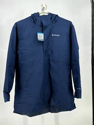 Columbia Mens Blizzard Fighter Jacket 3X Blue Omni-Tech Hooded Insulated WS0845 - Image 1 of 4