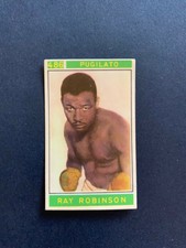 RAY ROBINSON RARE STICKER PANINI CAMPIONI DELLO SPORT 1967-68 #486 NEW 