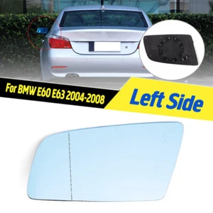 Left Side For 2003-2010 BMW E60 525i 530i 545i Mirror Glass Heated w/ Backing BI - Picture 1 of 8