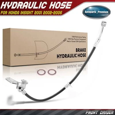 Front Left Brake Hydraulic Hose for Honda Insight 2001 2002 2003 2004 2005 2006 - Image 1 of 4