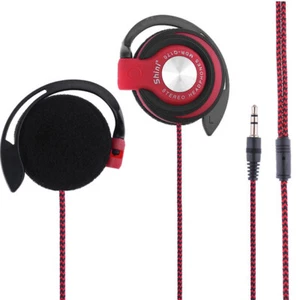 UNIVERSAL 3.5MM PLUG WIRED CLIPON EAR SPORTS EARPHONE HEAVY BASS HEADPHONE - Photo 1 sur 16