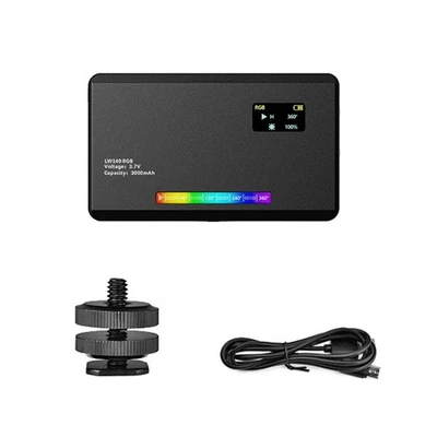 Full Color RGB LED Video Light 2500K-9000K 1150Lux Photography Fill Lights - Image 1 of 4