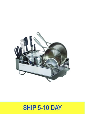 KitchenAid Large Capacity Full Size Rust Resistant Dish Rack with Angled Drain B - Image 1 of 4