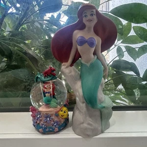 2 Vintage Disney The Little Mermaid Ariel Ceramic Figurine, Disney Decor, Ariel - Picture 1 of 10