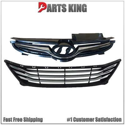 Parrilla de parachoques delantera superior e inferior para Hyundai Elantra 2014 2015 2016 sedán 2 piezas Foto 1 de 2