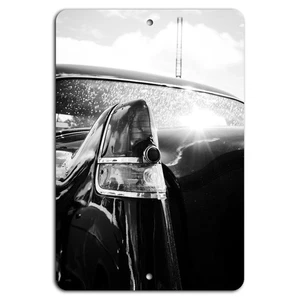 Vintage Car Charm: Timeless Beauty in Black & White - Picture 1 of 1