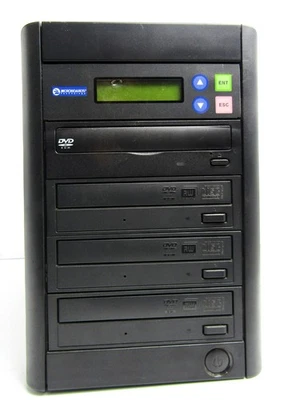 Microboards QD-DVD-123 - 3 Bay CD/DVD Duplicator - Used, with Power Cable Only - Image 1 of 4