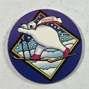 Coca Cola POG #2 -Polar Bear - Coke Caps 1995 POGs - Collect-a-Card Advertising - Picture 1 of 2