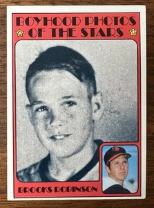 Fotos de la infancia de Brooks Robinson 1972 Topps... ¡estrellas #498 Ex Orioles Hof! - Imagen 1 de 2