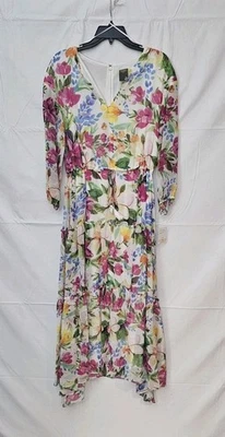 Taylor Midi Maxi Dress Women's Size 10 NEW 3/4 Sleeves Smocked - Image 1 of 4
