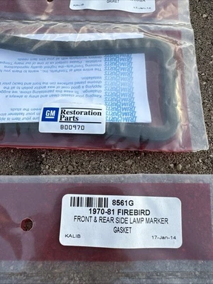 Par de juntas de lente marcador lateral REA para 1970-1981 Pontiac Firebird e Trans AM - Imagem 1 de 2