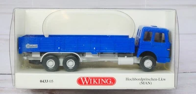 Wiking 0433 05, camión de reparto MAN de cama plana de lados altos, escala HO Foto 1 de 3