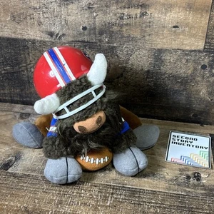 1983 NFL HUDDLES BUFFALO BILLS Plush TEAM MASCOT w/ Plastic Helmet TUDOR GAMES - Picture 1 of 7