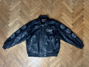 Vintage Avirex Rides & Rims Leather Jacket XL - Picture 1 of 14