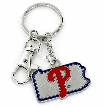 Philadelphia Phillies Keychain Home State Heavyweight Metal Keyring Cover