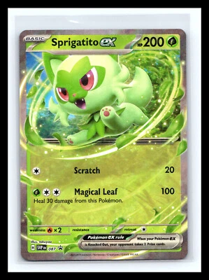 Pokémon TCG - Sprigatito EX Holo - 087 - SV: Scarlet & Violet PROMO Cards - - Image 1 of 2
