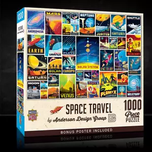 Space Travel Poster Puzzle | Master Pieces | 1000 Pieces - Picture 1 of 4
