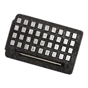 Metal punch set with 36 metal letters and numbers and punch handle 6MM - Picture 1 of 7