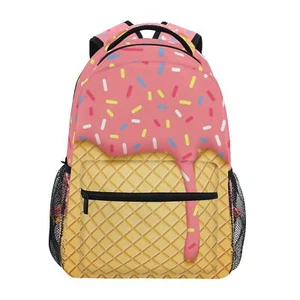 Ice Cream School Backpack Bookbags for Students Girls Boys Women MenLaptop Sh... - Picture 1 of 9
