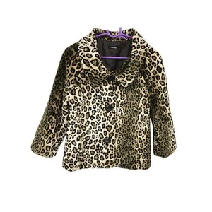 Rafaella Animal Print Plush Fitted Topper Jacket  - Picture 1 of 7