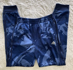 Youth adidas Essentials 3-Stripe Jogger Athletic Pant, Large 14/16, Blue Camo - Picture 1 of 5