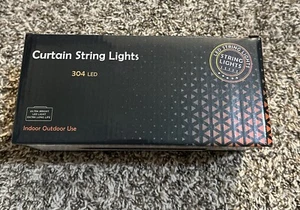 304LED Curtain Style String Lights - Measurements In Photos - Picture 1 of 3