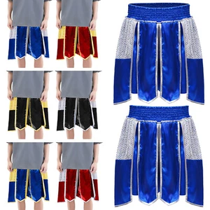 Kids Boys Tracksuit Fitness Sportswear Gym Shorts Boxer Sequins Role Play Shiny - Picture 1 of 50