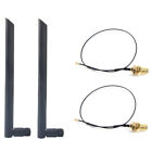 5X(Dual Band 6Dbi Wireless WiFi Antenna RP-SMA+MHF4 Pigtail Cable for AX200 AC92