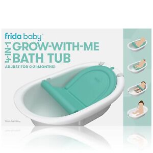 Frida Baby 4-in-1 Grow-with-Me Baby Bathtub, Baby Tub for Newborns to Toddler