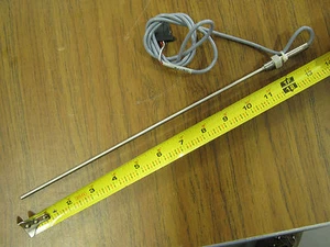 12" RTD Resistance Thermometer, NR-353 Pt-100 Ω with 3 wire 36" cord - Picture 1 of 6