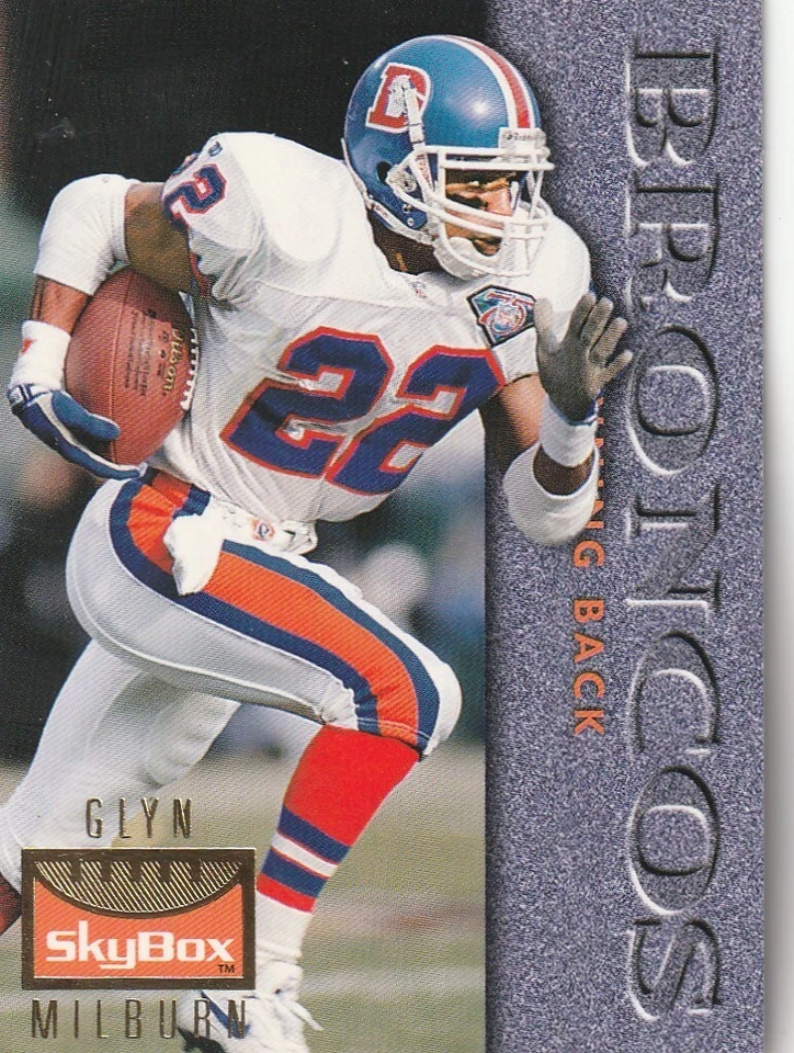 FREE SHIPPING-MINT-1995 Skybox Glyn Milburn #37 BRONCOS - Image 1 of 1