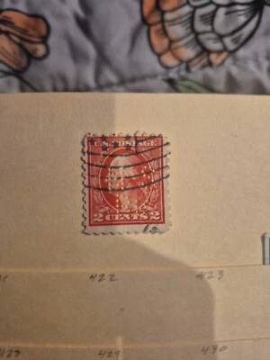 U.S. #463 Used NSBK Bank Perfin  - Image 1 of 2