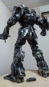 Optimus Prime Transformer Metallic Artwork Model Unique Handmade Masterpiece 24" - Picture 1 of 12