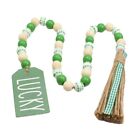 Ful Wooden Beads Hemp Rope Irish Day Ful Wooden Beads St Patrick S Day