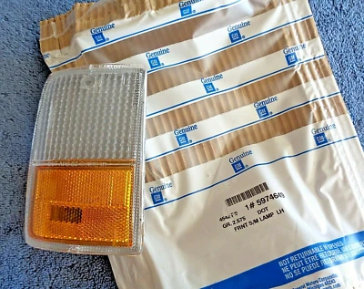 Новый из старых запасов новый оригинальный производитель GM 87-90 Caprice LH указатель поворота боковой габаритный фонарь лампа объектив эмблема - Изображение 1 из 4