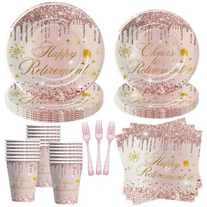 APOWBLS Retirement Decorations For Women - Rose Gold Retirement Party Decorat... - Picture 1 of 7