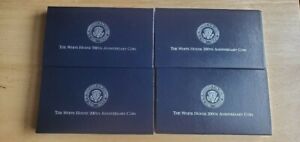 1992 White House Proof Silver Dollars West Point Lot of 4 Complete US Mint