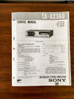 Sony Ta-Ax360 Amplifier Service Manual *Original*