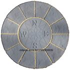 1.2m Char - Grey Compass Rotunda Circle Patio Paving Slabs [delivery Exceptions]