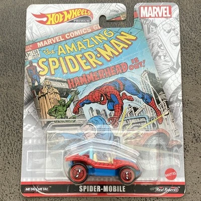 Hot Wheels Premium Spider-Mobile Real Riders 2021 Mattel sellado nuevo Foto 1 de 2
