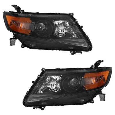 For Full Blk 2011-2017 Honda Odyssey Headlights Headlamps Pair LeftRight W/BULBS Foto 1 de 4