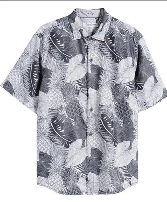 Camisa de Montaje Tommy Bahama Para Hombre Punto de Coco Monstera Talla Grande Foto 1 de 4
