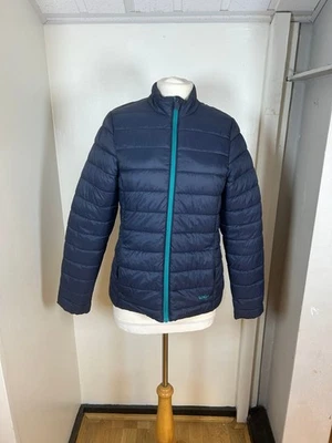 Weird Fish Puffer Jacket Zip Navy Insulated Size 10 - Image 1 of 4